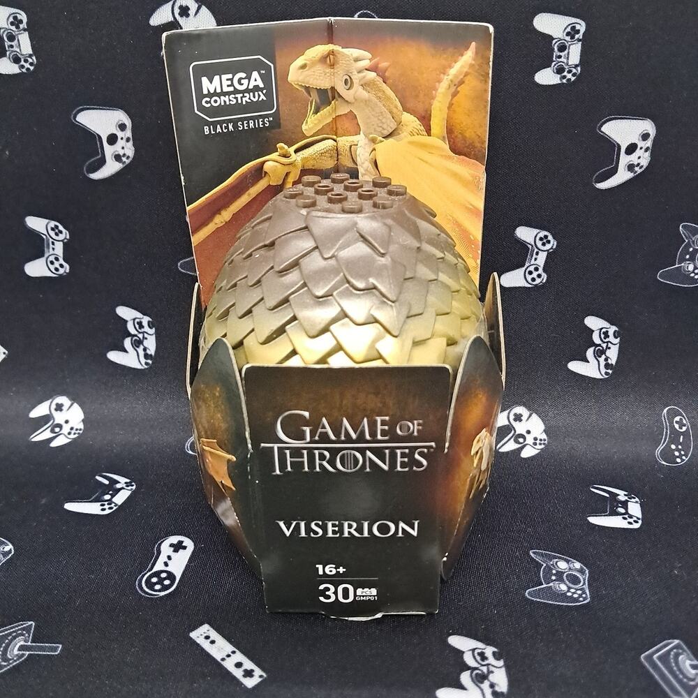 Game of Thrones Mega Construx Black Series VISERION Egg 30 Pieces Sealed!
